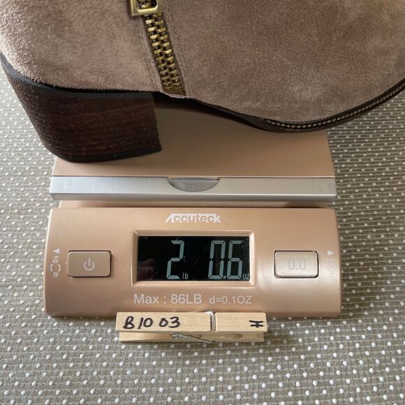 Jeffrey Campbell Boots 8 Tan Suede Boone Cut Out Side Zip Ankle Chunky Heel - Picture 15 of 16